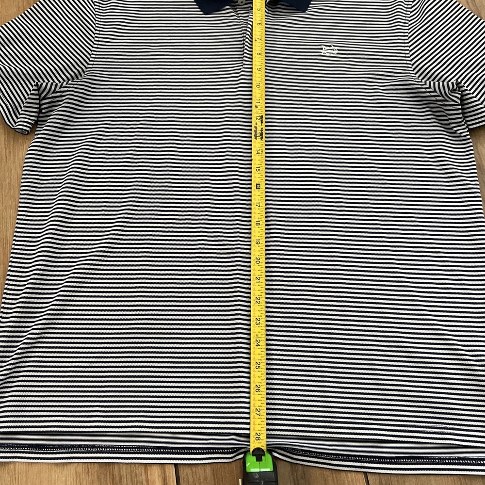 Southern Tide Polo Shirt Mens XL Blue White Striped Skipjack Classic Casual - Picture 5 of 6